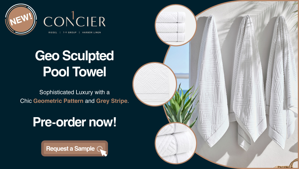 1Concier - Geo Sculpted Pool Towel